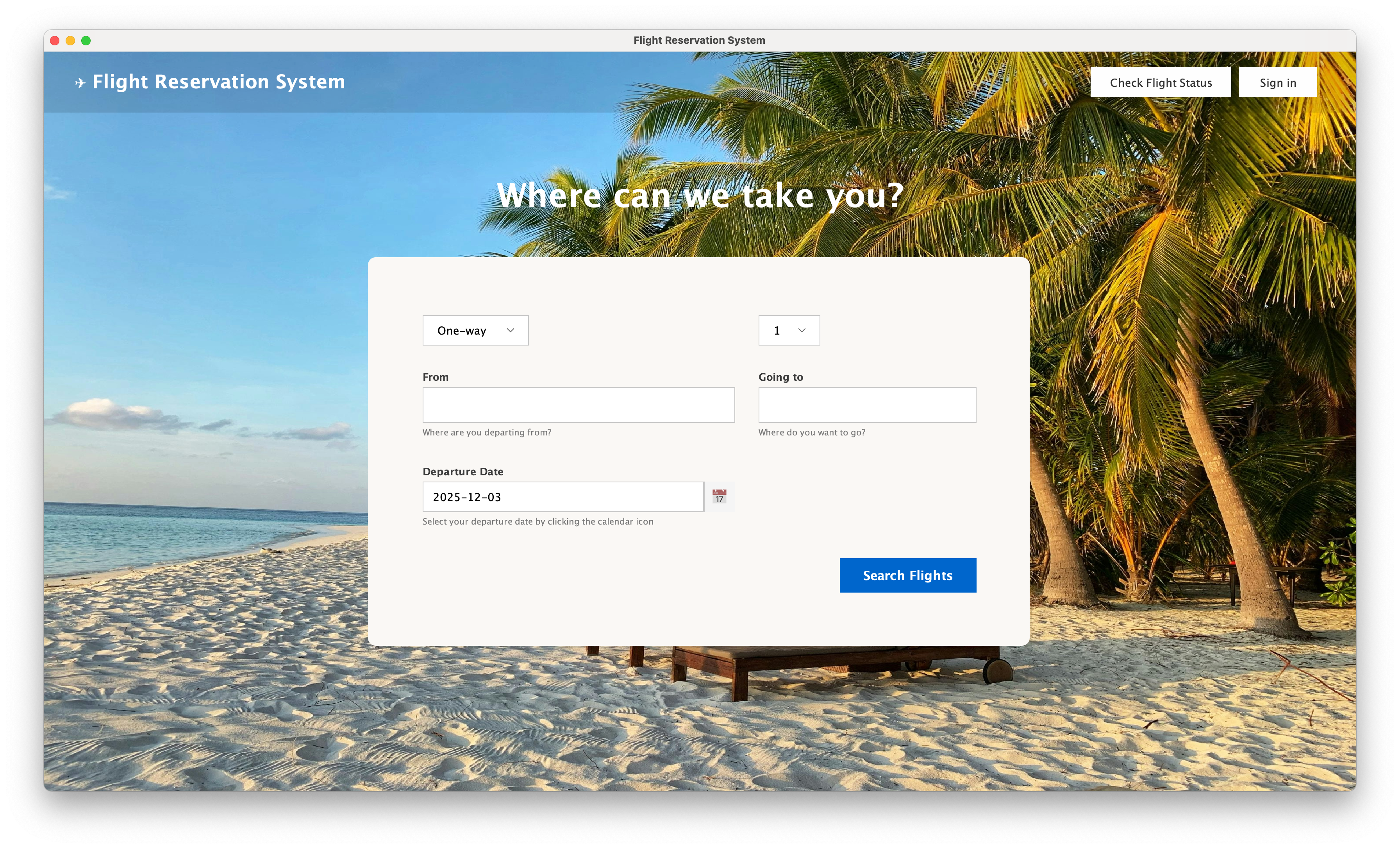 Flight Reservation System